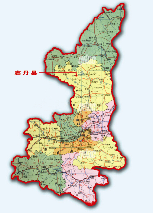 志丹地理位置图